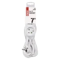 Przedłużacz 7m, 3 gniazda, biały, PVC, 1 mm2