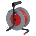 Przedłużacz bębnowy 15m, 4 gniazda, czerwony, PVC, 230V, 1 mm2