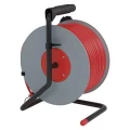 Przedłużacz bębnowy 50m, 1 gniazdo, czerwony, PVC, 230V, 1,5 mm2