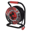 Przedłużacz bębnowy ogrodowy 50m, 4 gn, czarny, guma-neopren, 230V, 1,5 mm2