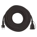 Przedłużacz ogrodowy 30m, 1 gniazdo, czarny, guma-neopren, 230V, 1,5 mm2