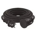 Przedłużacz ogrodowy 5m, 1 gniazdo, czarny, guma-neopren, 230 V, 1,5 mm2