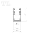 Profil LED P10-3 czarny