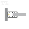 Profil LED P10-3 czarny