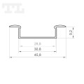 Profil LED P14-1 biały