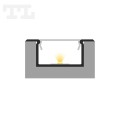 Profil LED P14-2 czarny