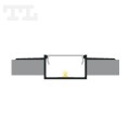 Profil LED P14-3 czarny