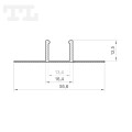 Profil LED P17-1 biały
