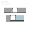 Profil LED P17-1 czarny