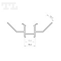 Profil LED P17-4 srebrny