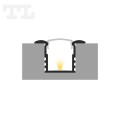 Profil LED P18-1 czarny
