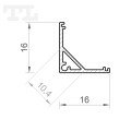 Profil LED P3-2 czarny