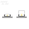 Profil LED P4-3 biały