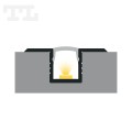 Profil LED P6-4 srebrny