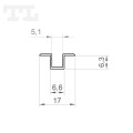 Profil LED P6-4 czarny