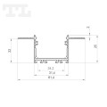 Profil LED P22-7 srebrny