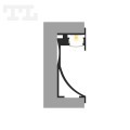 Profil LED P26-1 biały