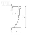 Profil LED P26-2 srebrny