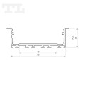 Profil LED P27-1 biały