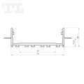 Profil LED P27-2 srebrny