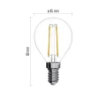Żarówka LED Filament Mini Globe / E14 / 1,8 W (25 W) / 250 lm / neutralna biel