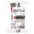 Oświetlenie łączone Standard - rozdzielacz 0,5m, czarny, IP44