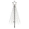 Dekoracja ogrodowa - 180 LED choinka 180 cm, zimna biel, IP44, timer