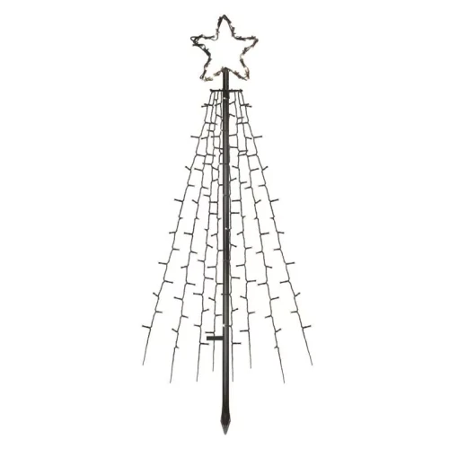 Dekoracja ogrodowa - 180 LED choinka 180 cm, zimna biel, IP44, timer