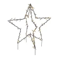 Dekoracja ogrodowa - 90 LED gwiazda metalowa 56 cm, ciepła biel, IP44