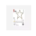 Dekoracja ogrodowa - 90 LED gwiazda metalowa 56 cm, ciepła biel, IP44