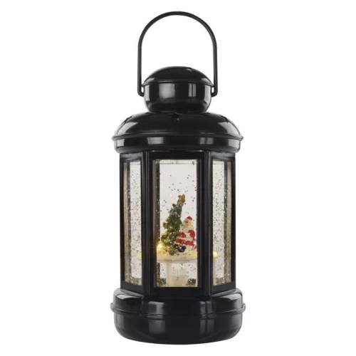 Dekoracje - 1 LED świąteczna latarnia 20 cm 3x AAA, ciepła biel, IP20, timer