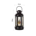 Dekoracje - 1 LED świąteczna latarnia 20 cm 3x AAA, ciepła biel, IP20, timer