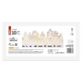 Dekoracje - 10 LED drewniany świąteczny pociąg, 14x30 cm, 2x AA, ciepła biel, IP20, timer