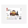 Dekoracje - 10 LED świąteczny bus z choinkami 20x15x14 cm, 3x AA ciepła biel, IP20