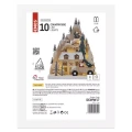 Dekoracje - 10 LED wioska 3D 17x22 cm, 2x AA ciepła biel, timer