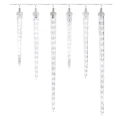 Dekoracje - 160 LED 6x sopel 25 do 40 cm 2 m, zimna biel, IP44