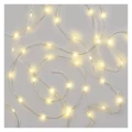 Dekoracje - 160LED drop łezki 16m ciepła biel, IP44 timer