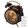 Dekoracje - 2 LED dekoracja świąteczna budzik 19 cm, 3x AA, ciepła biel, IP20, timer