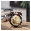 Dekoracje - 2 LED dekoracja świąteczna budzik 19 cm, 3x AA, ciepła biel, IP20, timer