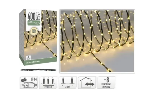 Girlanda Small zewnętrzna 12m barwa biała ciepła IP44