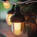 Girlanda Party DCPV01 10 x 10 LED przeźroczyste 4,5m vintage IP44