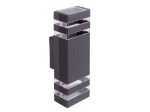 Oprawa elewacyjna OE-1S 2XGU10 110x100x320 antracytowa IP54