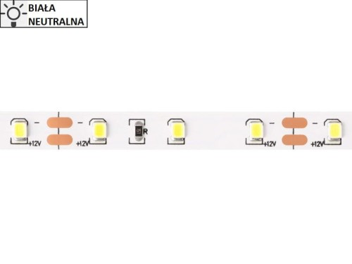 Taśma LED 2835 SMD300 24W-4,8W/1m 12V IP20 4000K 300lm/1m rolka 5m