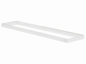 Ramka zatrzaskowa do panelu LED 120x30 montaż natynkowy tworzywo sztuczne biała