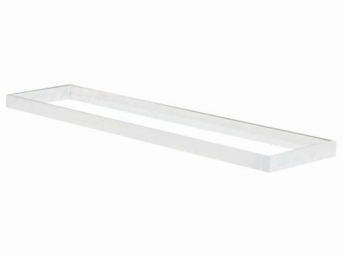 Ramka zatrzaskowa do panelu LED 120x30 montaż natynkowy tworzywo sztuczne biała