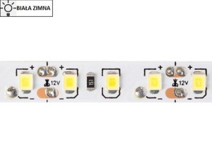 Taśma LED 2835 SMD600 48W-9,6W/1m 12V IP20 6500K 600lm/1m rolka 5m