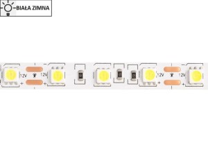 Taśma LED 5050 SMD300 72W-14,4W/1m 12V IP20 6500K 800lm/1m rolka 5m