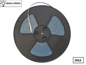 Taśma LED 2835 SMD 3000 diod 240W-9,6W/1m 12V IP63 6500K 600lm/1m rolka 25m