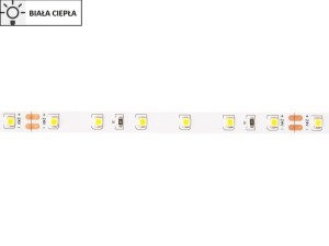 Taśma LED 2835 SMD300 54W-10,8W/1m 24V IP20 3000K 500lm/1m rolka 5m