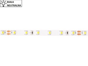 Taśma LED 2835 SMD300 54W-10,8W/1m 24V IP20 4000K 500lm/1m rolka 5m